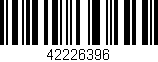 Código de barras (EAN, GTIN, SKU, ISBN): '42226396'