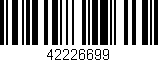 Código de barras (EAN, GTIN, SKU, ISBN): '42226699'