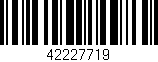 Código de barras (EAN, GTIN, SKU, ISBN): '42227719'