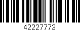 Código de barras (EAN, GTIN, SKU, ISBN): '42227773'