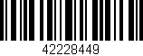 Código de barras (EAN, GTIN, SKU, ISBN): '42228449'