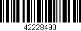 Código de barras (EAN, GTIN, SKU, ISBN): '42228490'