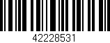 Código de barras (EAN, GTIN, SKU, ISBN): '42228531'