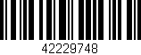 Código de barras (EAN, GTIN, SKU, ISBN): '42229748'