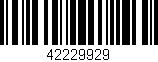 Código de barras (EAN, GTIN, SKU, ISBN): '42229929'