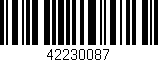 Código de barras (EAN, GTIN, SKU, ISBN): '42230087'