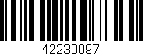 Código de barras (EAN, GTIN, SKU, ISBN): '42230097'