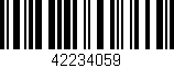 Código de barras (EAN, GTIN, SKU, ISBN): '42234059'