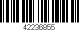 Código de barras (EAN, GTIN, SKU, ISBN): '42236855'