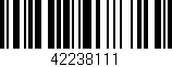 Código de barras (EAN, GTIN, SKU, ISBN): '42238111'