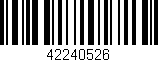 Código de barras (EAN, GTIN, SKU, ISBN): '42240526'