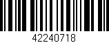 Código de barras (EAN, GTIN, SKU, ISBN): '42240718'