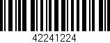 Código de barras (EAN, GTIN, SKU, ISBN): '42241224'