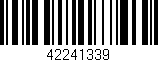 Código de barras (EAN, GTIN, SKU, ISBN): '42241339'