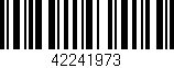 Código de barras (EAN, GTIN, SKU, ISBN): '42241973'