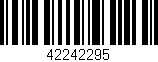 Código de barras (EAN, GTIN, SKU, ISBN): '42242295'