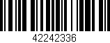 Código de barras (EAN, GTIN, SKU, ISBN): '42242336'