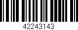 Código de barras (EAN, GTIN, SKU, ISBN): '42243143'
