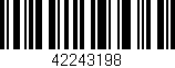 Código de barras (EAN, GTIN, SKU, ISBN): '42243198'