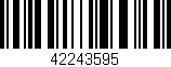 Código de barras (EAN, GTIN, SKU, ISBN): '42243595'
