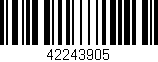 Código de barras (EAN, GTIN, SKU, ISBN): '42243905'
