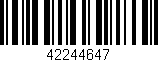 Código de barras (EAN, GTIN, SKU, ISBN): '42244647'