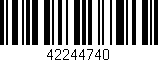 Código de barras (EAN, GTIN, SKU, ISBN): '42244740'