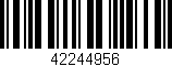 Código de barras (EAN, GTIN, SKU, ISBN): '42244956'