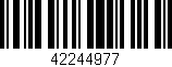 Código de barras (EAN, GTIN, SKU, ISBN): '42244977'