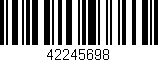 Código de barras (EAN, GTIN, SKU, ISBN): '42245698'