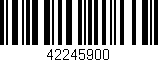 Código de barras (EAN, GTIN, SKU, ISBN): '42245900'