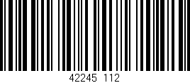 Código de barras (EAN, GTIN, SKU, ISBN): '42245/112'