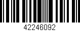Código de barras (EAN, GTIN, SKU, ISBN): '42246092'