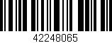 Código de barras (EAN, GTIN, SKU, ISBN): '42248065'