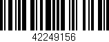 Código de barras (EAN, GTIN, SKU, ISBN): '42249156'
