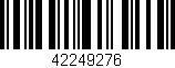 Código de barras (EAN, GTIN, SKU, ISBN): '42249276'