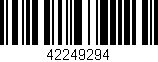 Código de barras (EAN, GTIN, SKU, ISBN): '42249294'