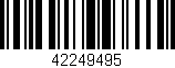 Código de barras (EAN, GTIN, SKU, ISBN): '42249495'