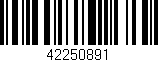Código de barras (EAN, GTIN, SKU, ISBN): '42250891'