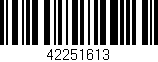 Código de barras (EAN, GTIN, SKU, ISBN): '42251613'