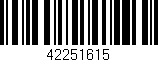 Código de barras (EAN, GTIN, SKU, ISBN): '42251615'