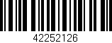 Código de barras (EAN, GTIN, SKU, ISBN): '42252126'