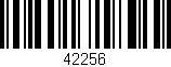 Código de barras (EAN, GTIN, SKU, ISBN): '42256'