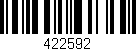 Código de barras (EAN, GTIN, SKU, ISBN): '422592'