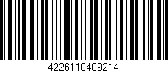 Código de barras (EAN, GTIN, SKU, ISBN): '4226118409214'