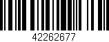 Código de barras (EAN, GTIN, SKU, ISBN): '42262677'