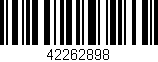 Código de barras (EAN, GTIN, SKU, ISBN): '42262898'