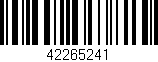 Código de barras (EAN, GTIN, SKU, ISBN): '42265241'