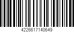 Código de barras (EAN, GTIN, SKU, ISBN): '4226617140649'