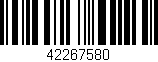 Código de barras (EAN, GTIN, SKU, ISBN): '42267580'